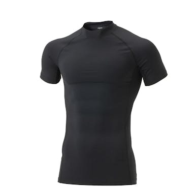 接触冷感コンプレッションシャツ 半袖 ブラック M(販売終了)