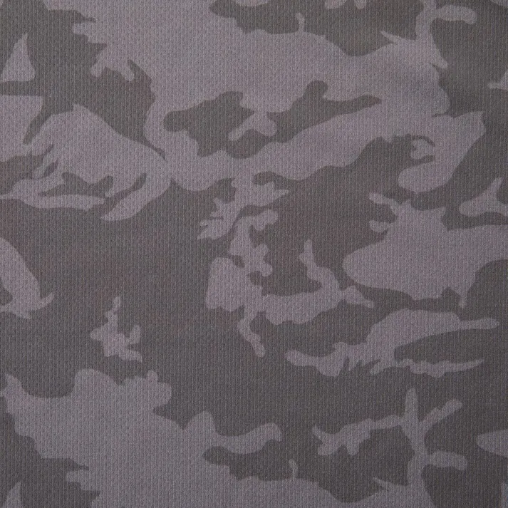 スピードドライ メッシュ切替Tシャツ 長袖 ブラックカモフラ 3L