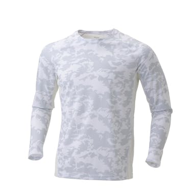スピードドライ メッシュ切替Tシャツ 長袖 ホワイトカモフラ 3L