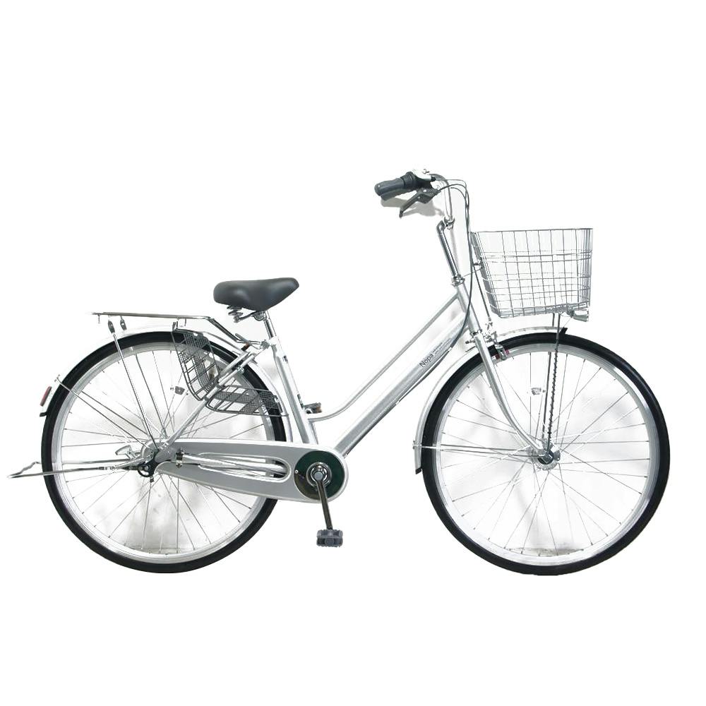 カインズ自転車❨新古品❩27インチ　シルバー内装3段　要引取 自転車】パンクしない軽快車 27インチ 内装3段 シルバー | ファミリー