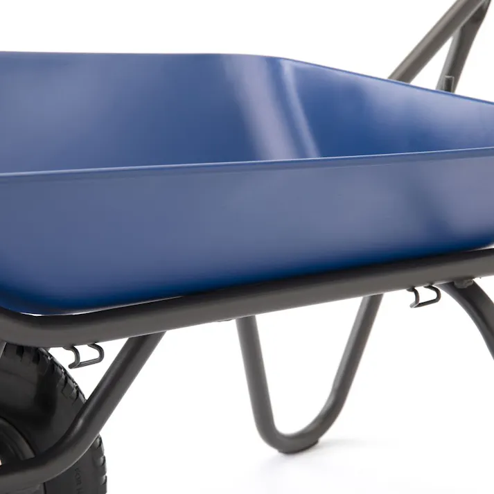 カインズ コンテナを載せやすい浅型一輪車 ノーパンク ブルー CKI-01【SU】