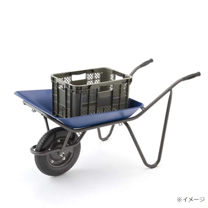 カインズ コンテナを載せやすい浅型一輪車 ノーパンク ブルー CKI-01【SU】