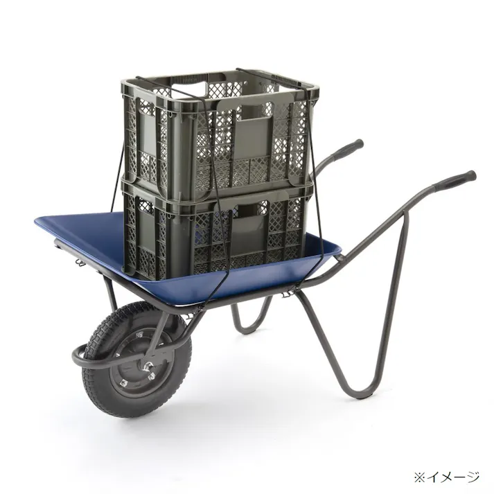 カインズ コンテナを載せやすい浅型一輪車 ノーパンク ブルー CKI-01【SU】