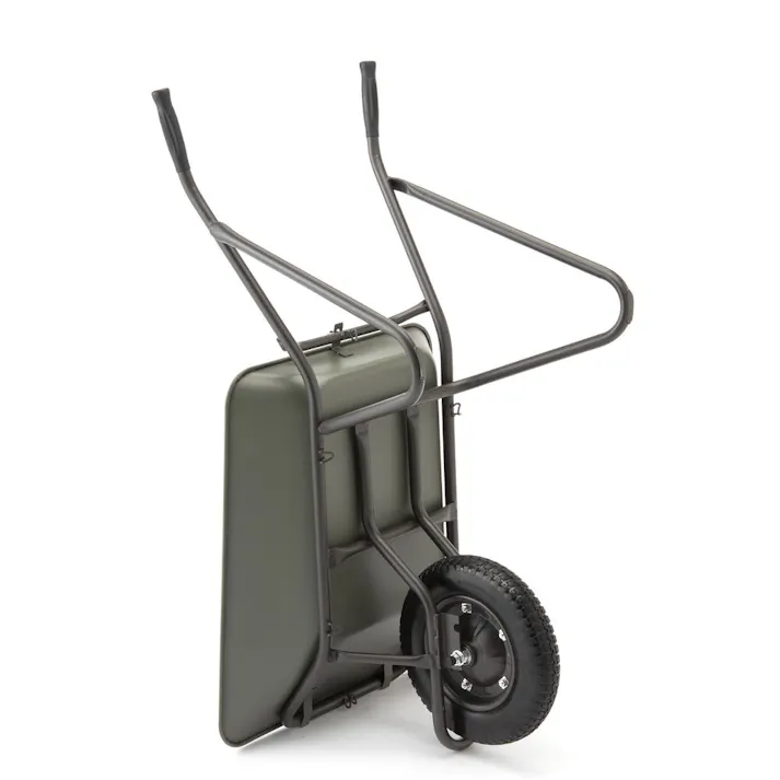 カインズ コンテナを載せやすい浅型一輪車 ノーパンク ダークグリーン CKI-01【SU】