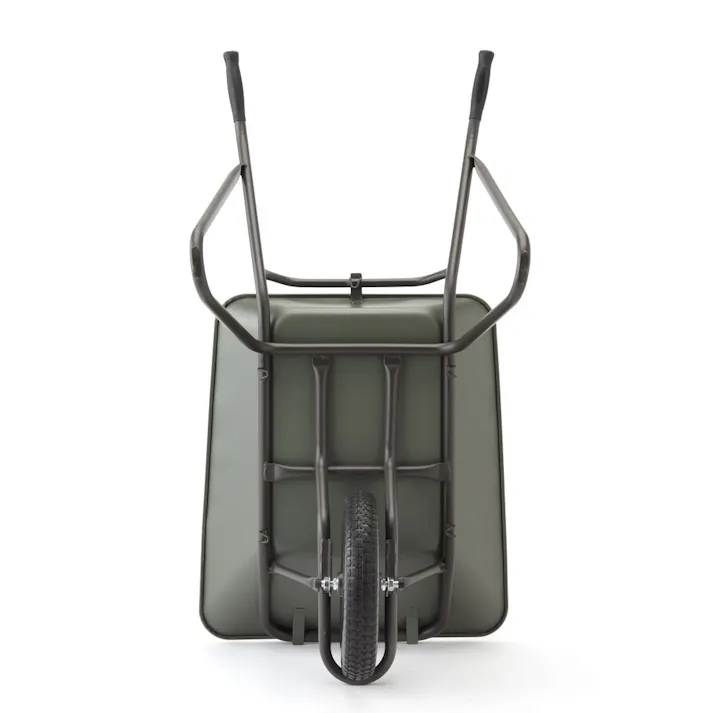 カインズ コンテナを載せやすい浅型一輪車 ノーパンク ダークグリーン CKI-01【SU】