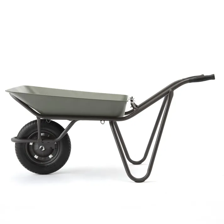 カインズ コンテナを載せやすい浅型一輪車 ノーパンク ダークグリーン CKI-01【SU】