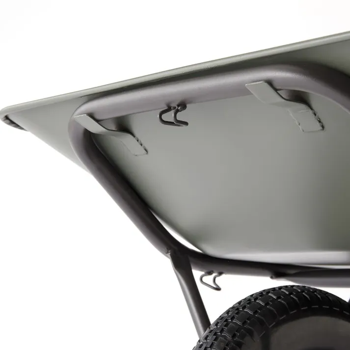 カインズ コンテナを載せやすい浅型一輪車 ノーパンク ダークグリーン CKI-01【SU】