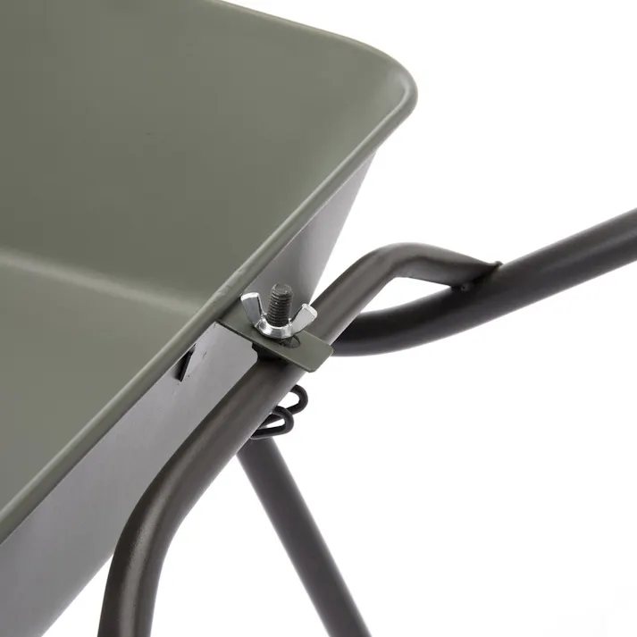 カインズ コンテナを載せやすい浅型一輪車 ノーパンク ダークグリーン CKI-01【SU】