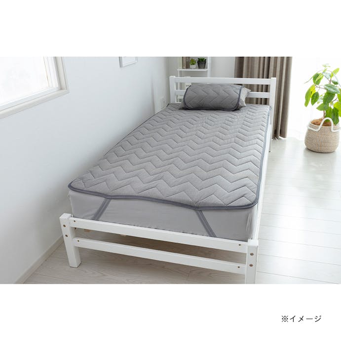 もっとひんやり 消臭敷きパッド ダークグレー セミダブル 120×200cm(販売終了)