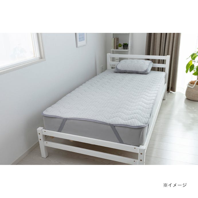 もっとひんやり 消臭敷きパッド グレー ダブル 140×200cm(販売終了)