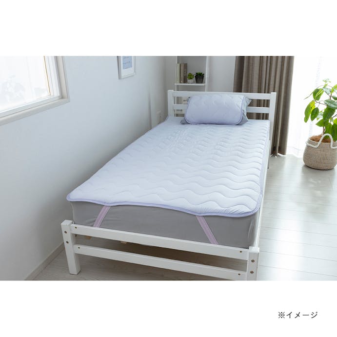 もっとひんやり 消臭敷きパッド パープル セミダブル 120×200cm(販売終了)