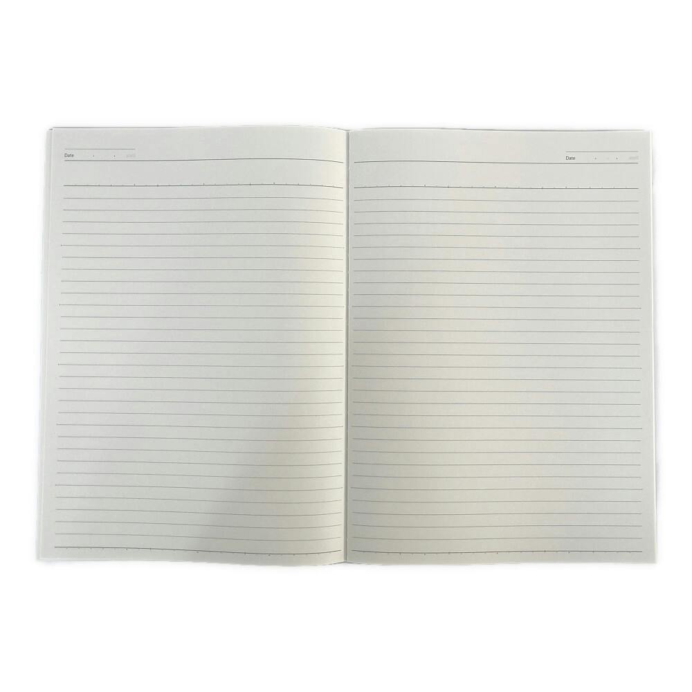 カインズ Salasse サラッセ 糸綴じノート B5 80枚 7mm A罫 ブラック