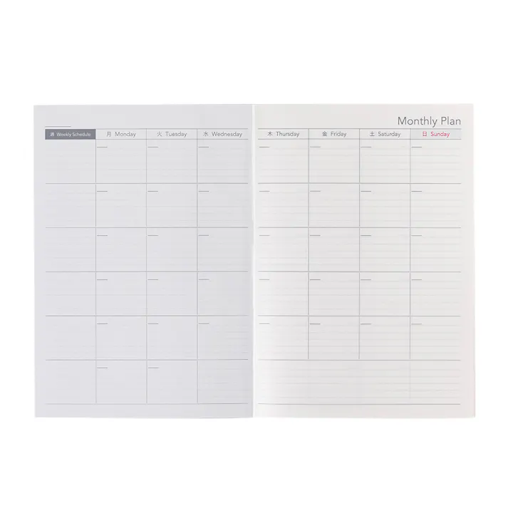 カインズ Salasse サラッセ フリーダイアリー B6 マンスリー 32枚 ブラック