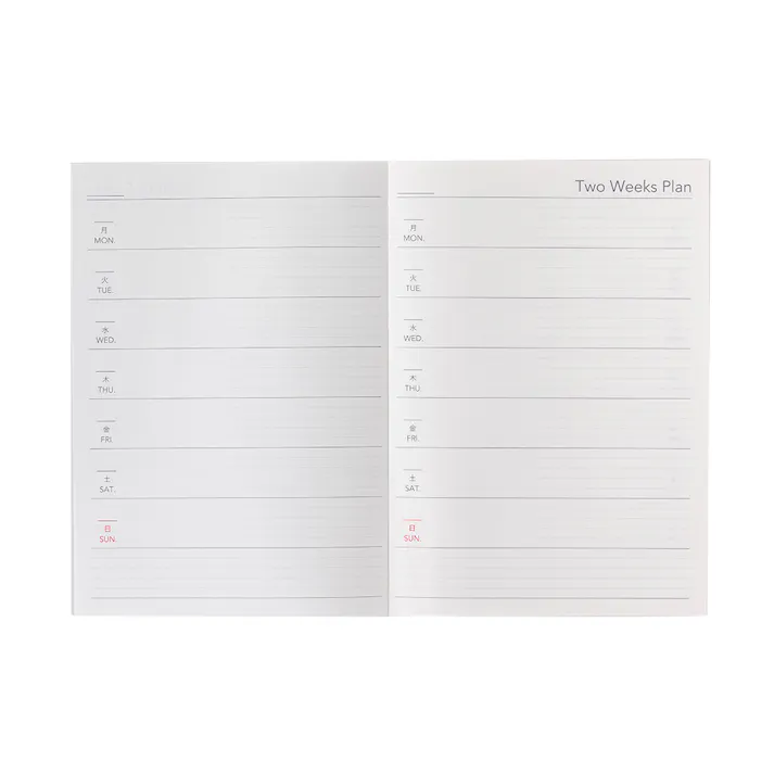 カインズ Salasse サラッセ フリーダイアリー B6 ウィークリー 32枚 ブラック