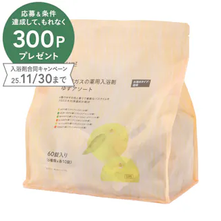 カインズ 炭酸ガスの薬用入浴剤 ゆずアソート 40g×60錠(6種類×各10錠)
