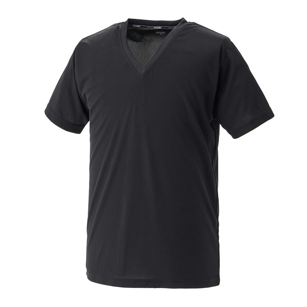 スピードドライ Tシャツ V首 ブラック L 紳士 靴下・肌着 スピードドライ Tシャツ V首 ブラック L 紳士 靴下・肌着