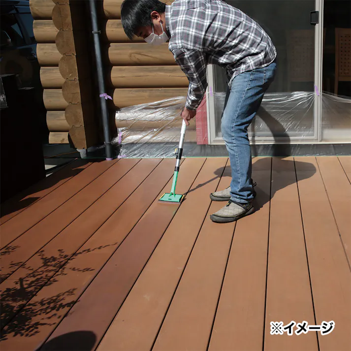 カインズ 人工木保護塗料 水性 屋外用 クリヤー 1.6kg