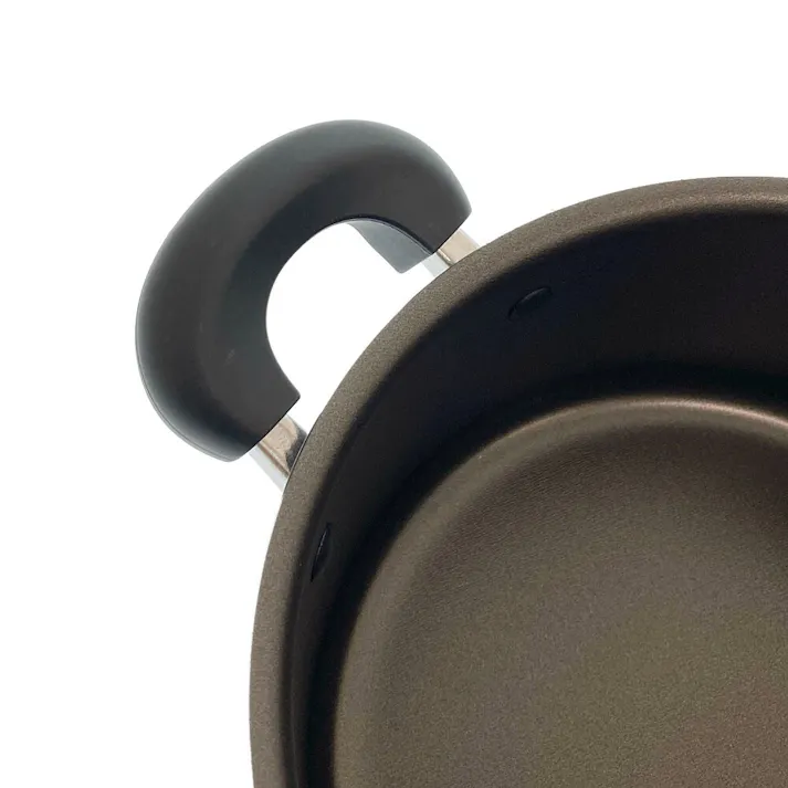 ガス火専用 ふっ素アルミ両手鍋 20cm