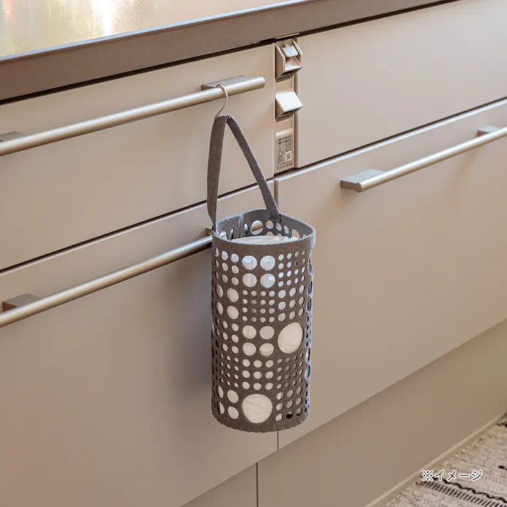 ポリ袋ストッカー グレー