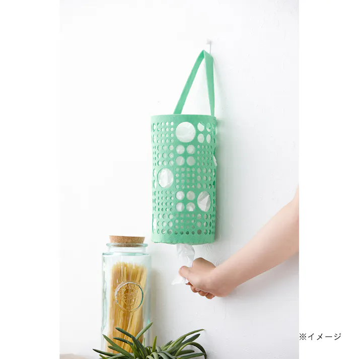 ポリ袋ストッカー グリーン