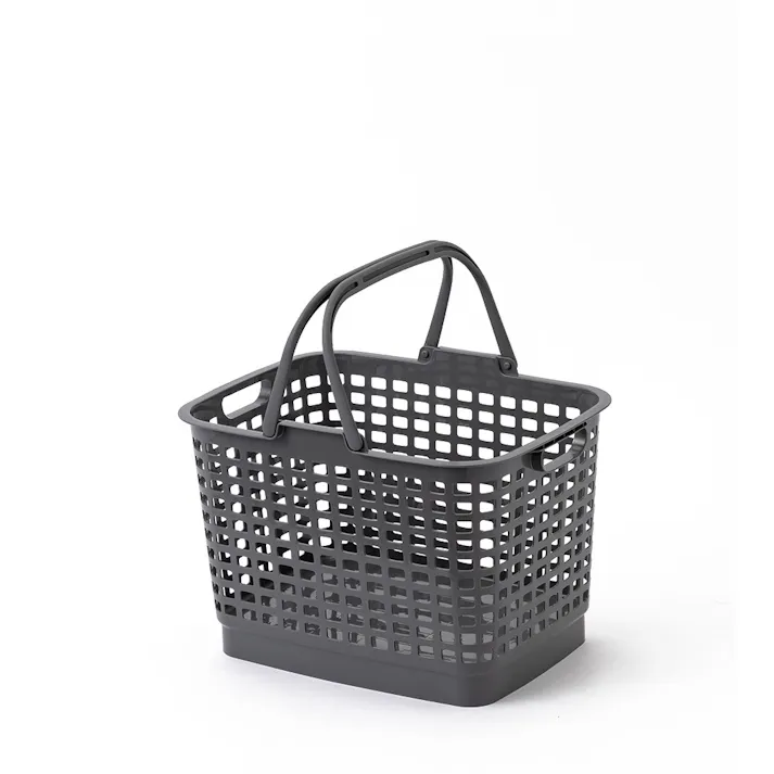 高さが変えられる腰らくバスケット グレー