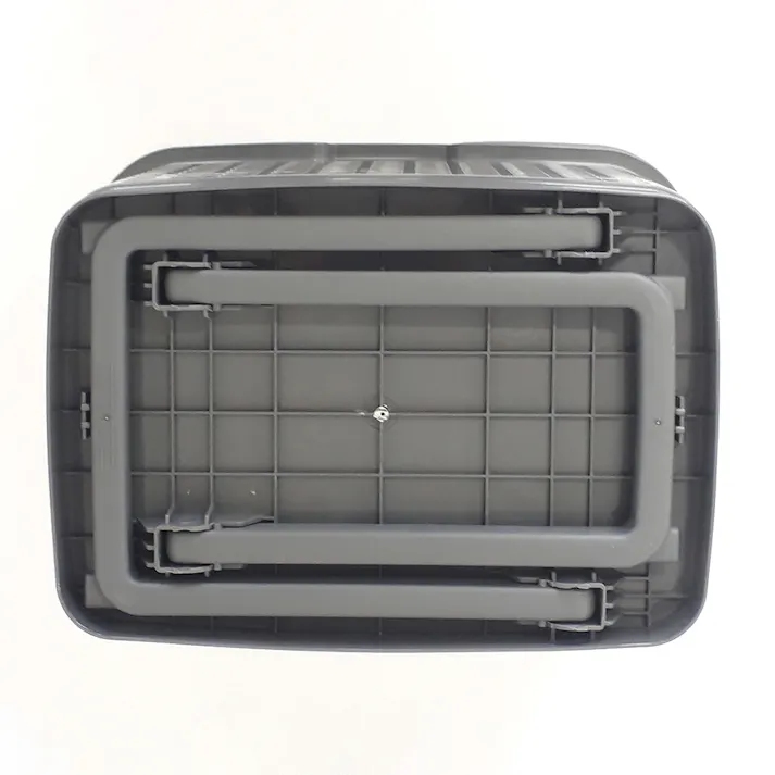 高さが変えられる腰らくバスケット グレー