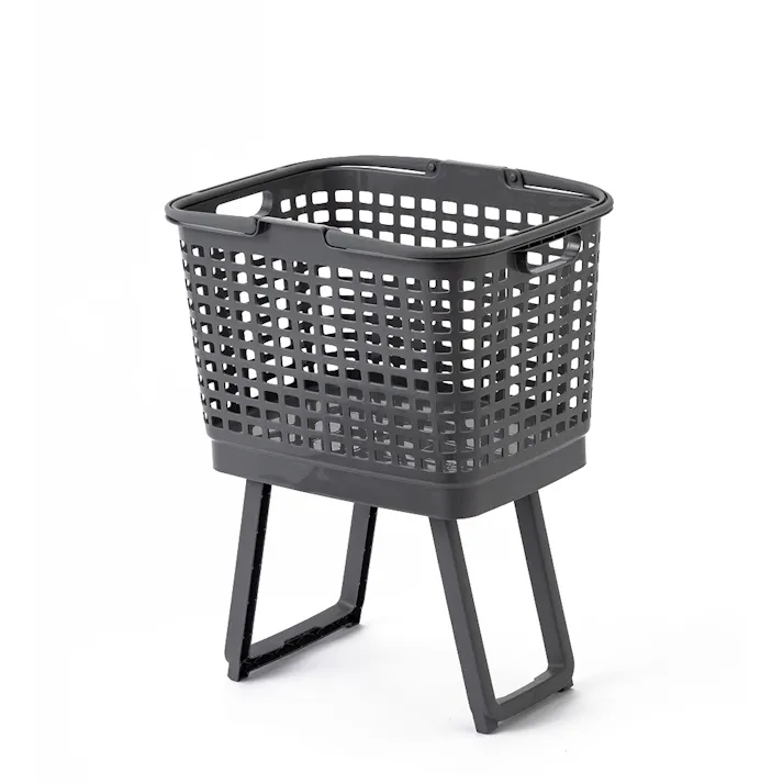 高さが変えられる腰らくバスケット グレー