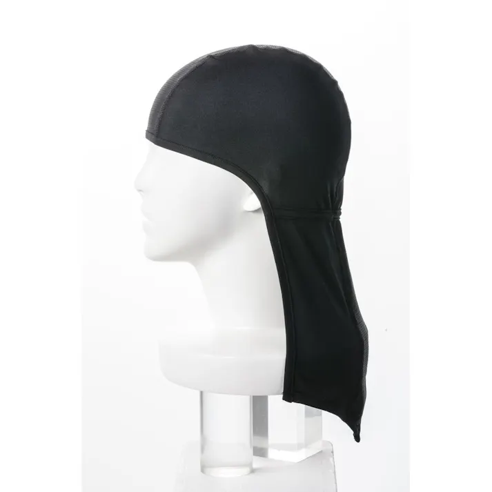 ドライストレッチインナーキャップ たれ付 ブラック