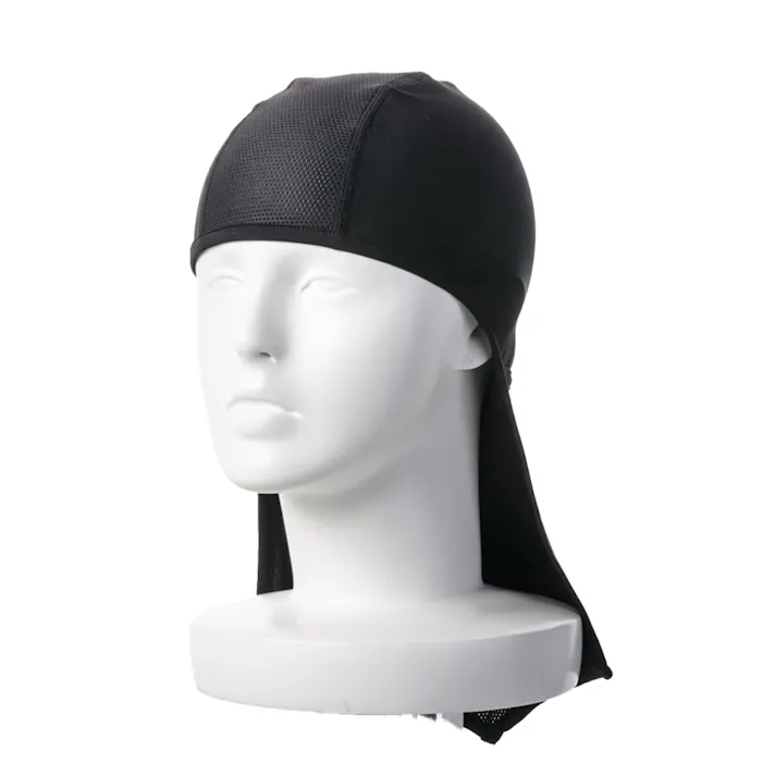 ドライストレッチインナーキャップ たれ付 ブラック