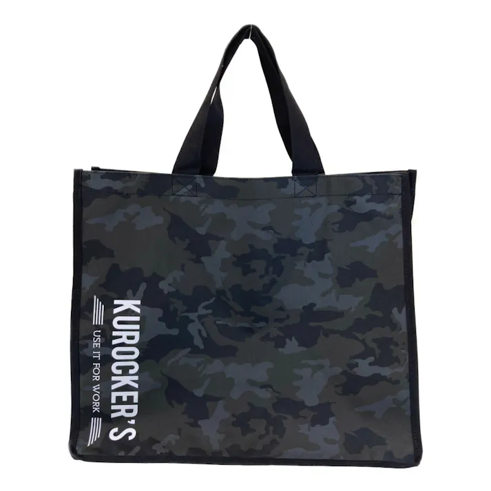 KUROCKER’S ショップバッグ カモフラージュ 幅45×奥行24×高さ39cm