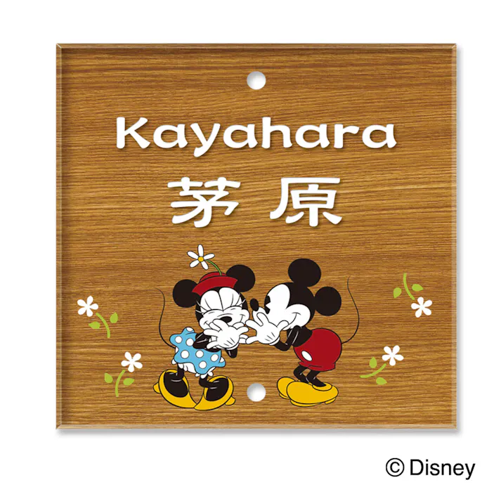 ディズニー表札 ミッキー&ミニー DCアコルデ DC-AC105E-206【別送品】