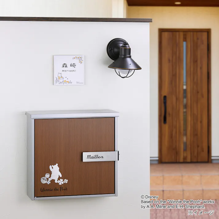 カインズ オリジナル ディズニーポスト くまのプーさん DC-LPE-32 郵便ポスト 幅41.2cm 高さ40cm 奥行11.3cm【別送品】