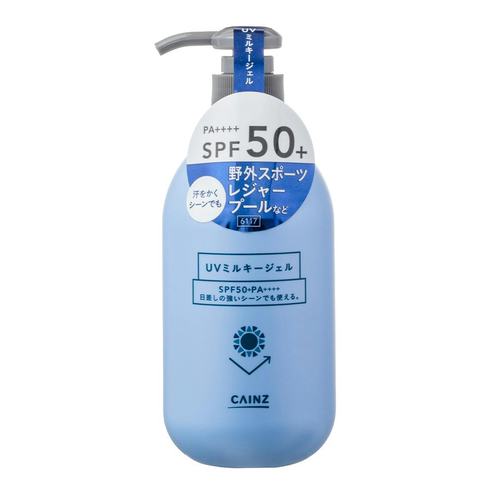 日焼け止め KEY カインズ アウトドア UVミルキージェル SPF50+ PA++++ 250ml 顔