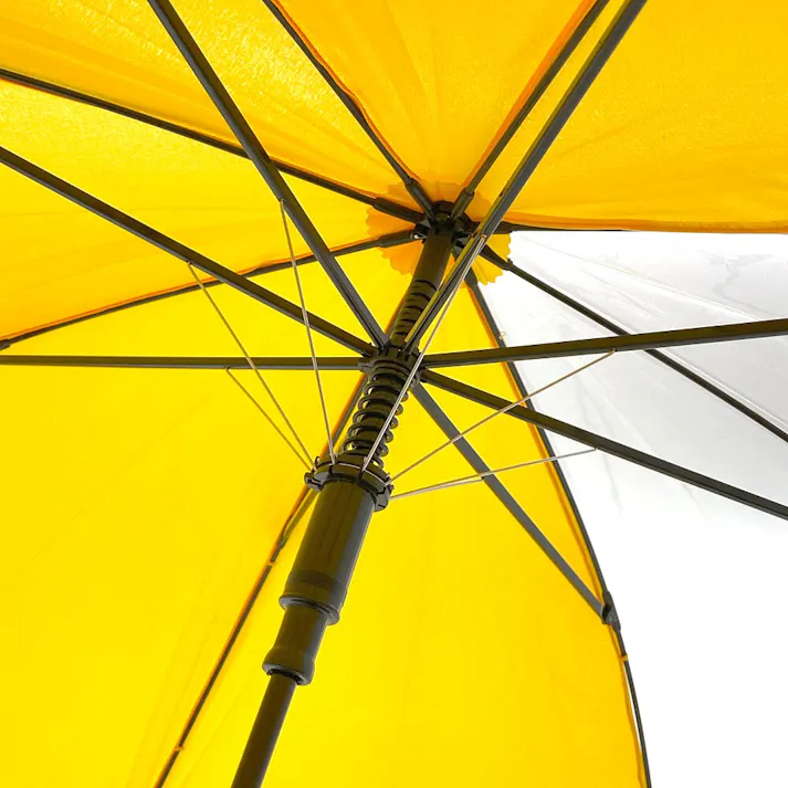 透明窓付き学童ジャンプ傘 55cm イエロー YE-6