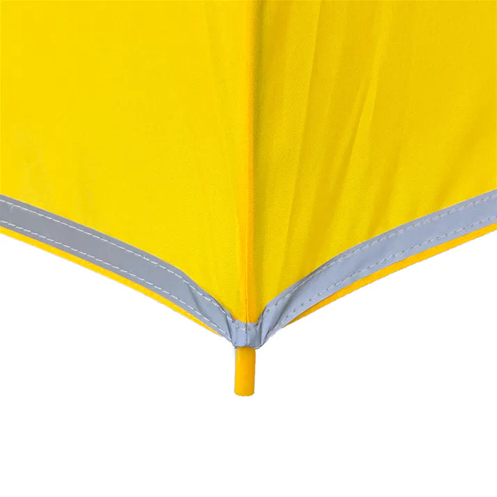 透明窓付き学童ジャンプ傘 55cm イエロー YE-6