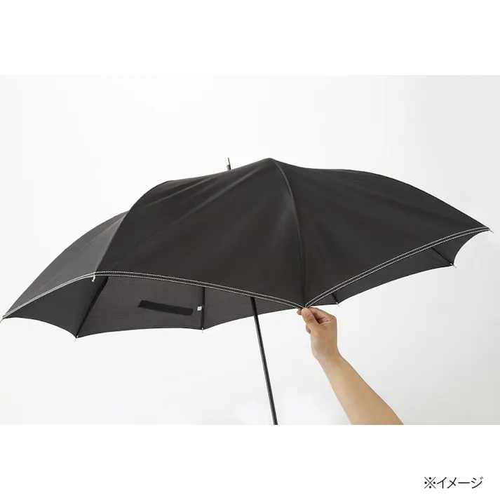 折れにくいジャンプ傘 65cm ブラック BK-6
