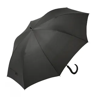 風に強いジャンプ傘 70cm ブラック BK-6