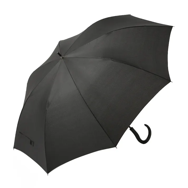 風に強いジャンプ傘 70cm ブラック BK-6