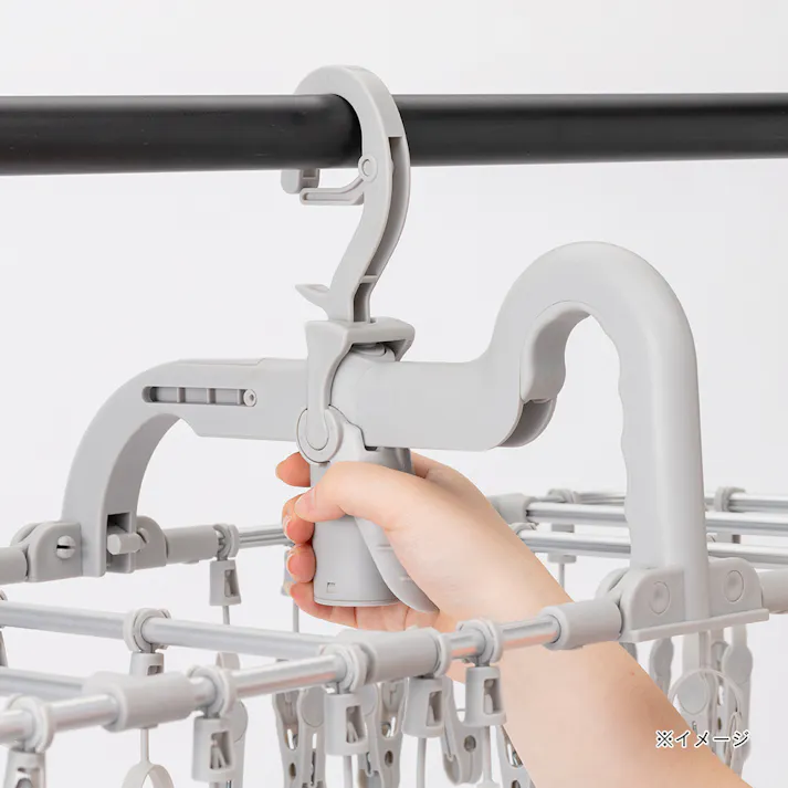 楽干し・楽カケ アルミ洗濯ハンガー 40ピンチ