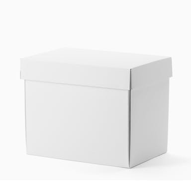 ダンボールボックス ホワイト 42×25×33cm