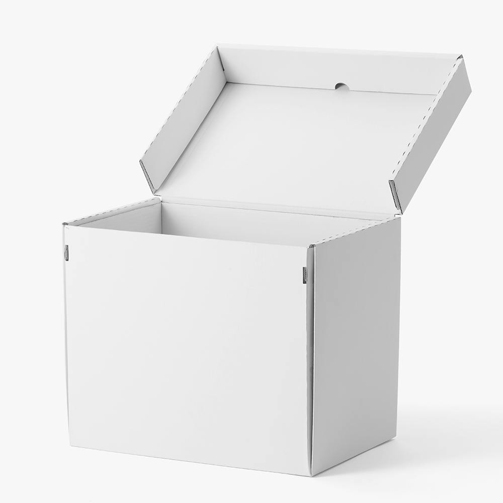 ダンボールボックス ホワイト 42×25×33cm | 小物収納・フリーボックス 