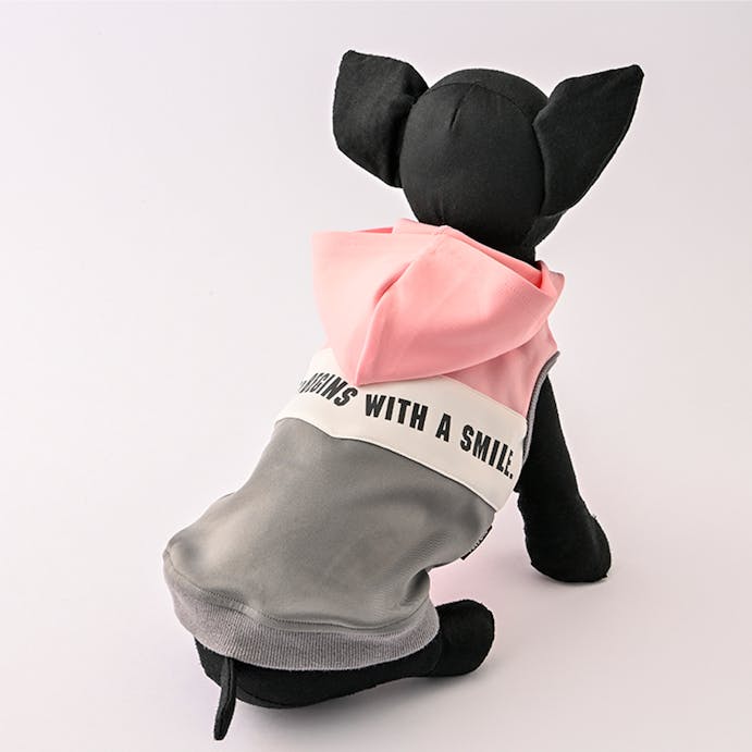 シェブロンパーカー ピンク SSサイズ ペット服(犬の服)(販売終了)