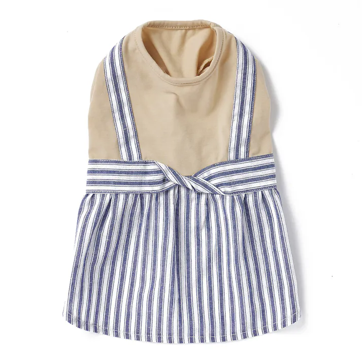 マリンストライプワンピース Lサイズ ペット服(犬の服)(販売終了)