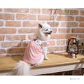 フラワー切替ワンピースピンク Sサイズ ペット服(犬の服)(販売終了)