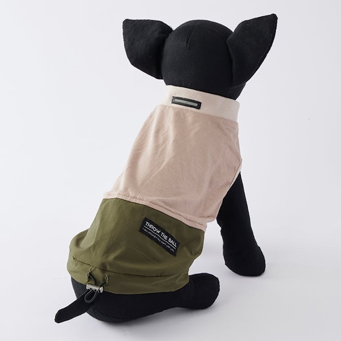 ウエストスピンドルカットソー カーキ SDサイズ ペット服(犬の服)(販売終了)