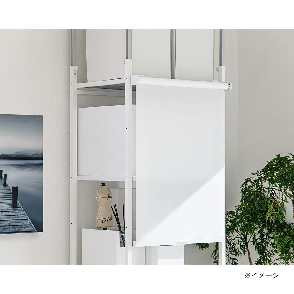 ロールスクリーン　ホワイト 楽天市場】遮熱レースロールスクリーン(JY01K WH) ニトリ 【玄関