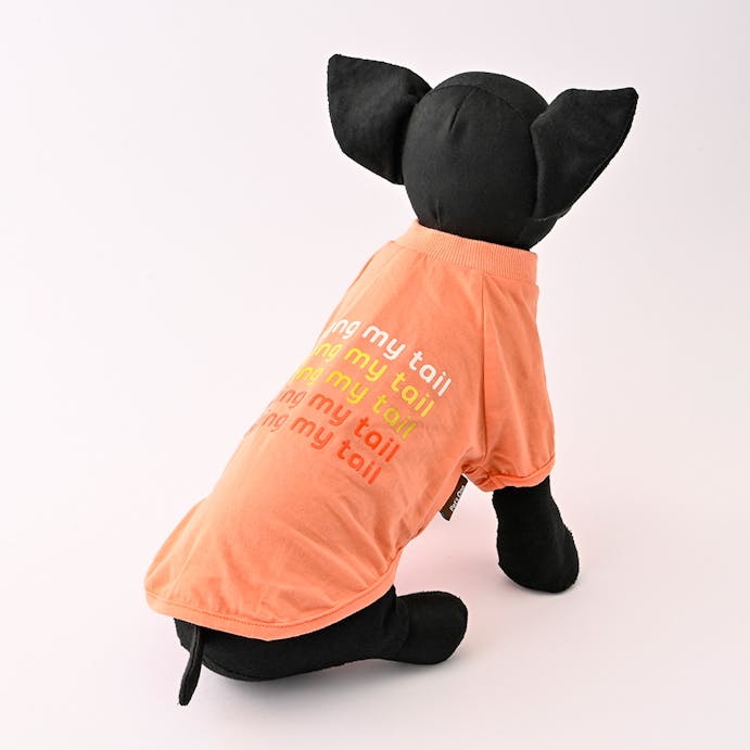グラデーションプリントT オレンジ SDサイズ ペット服(犬の服)(販売終了)