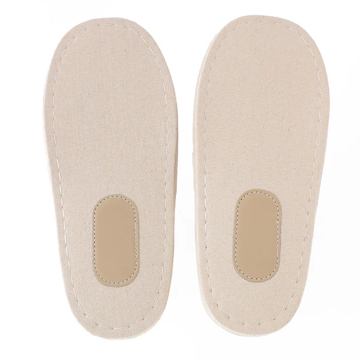 ふんわりコットンスリッパ ブラックボーダー 26~28cm