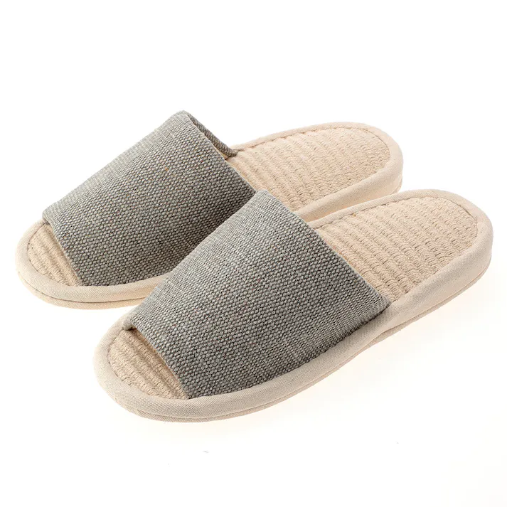 ふんわりコットンスリッパ グレー 26~28cm