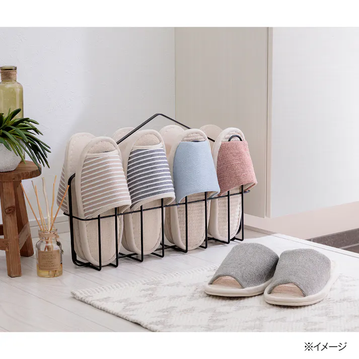 ふんわりコットンスリッパ ピンク 24~26cm